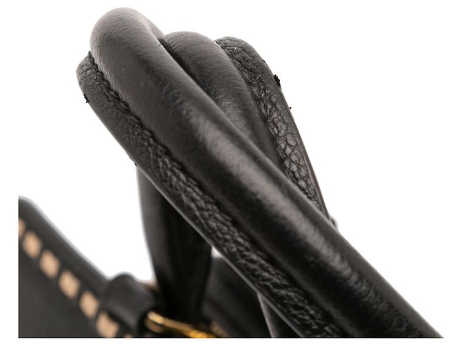 Louis Vuitton Black Monogram Empreinte Vosges MM Nero - vista 10