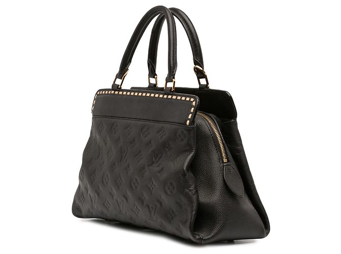 Louis Vuitton Black Monogram Empreinte Vosges MM Nero - vista 2