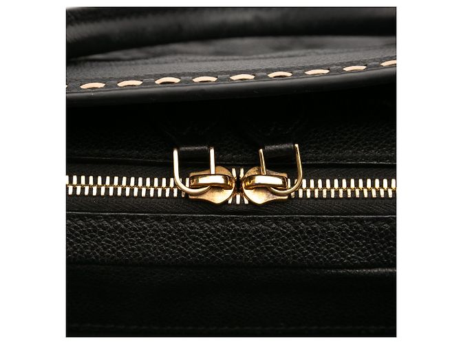 Louis Vuitton Black Monogram Empreinte Vosges MM Nero - vista 7