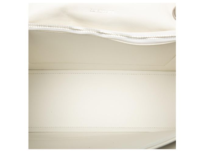 Borsa a Spalla Balenciaga White Medium Crushed Calfskin Chain Bianco - vista 4