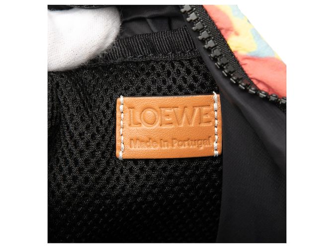 LOEWE Bolso Tote Loewe Nature de nailon con múltiples estampados y ojales Multicolor - vista 5