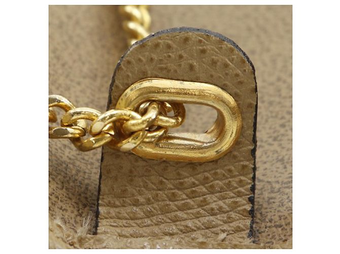 Borsa a tracolla Dior in pelle beige - vista 10