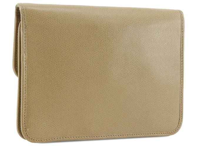 Borsa a tracolla Dior in pelle beige - vista 3