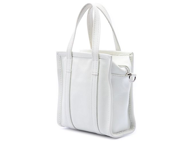 Borsa Bazar Balenciaga in agnello beige XXS - vista 2