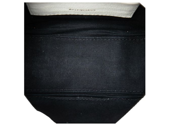Borsa Bazar Balenciaga in agnello beige XXS - vista 4