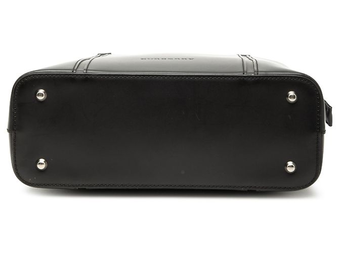 Borsa a mano in pelle nera Burberry Nero - vista 3