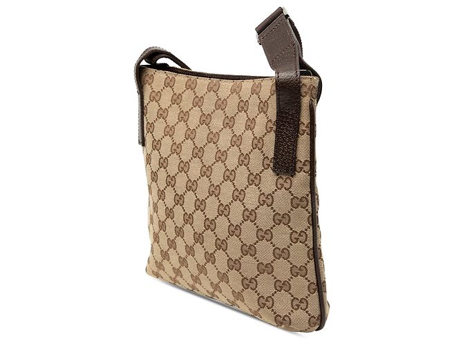Gucci Beige GG Canvas Crossbody - vista 2