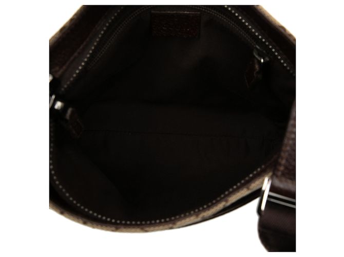 Gucci Beige GG Canvas Crossbody - vista 4