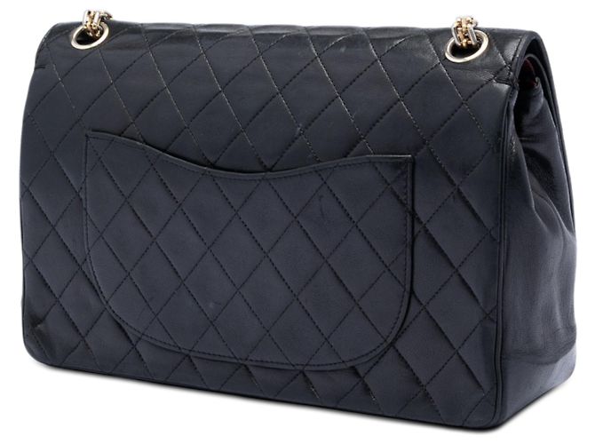 Chanel Black Medium CC Quilted Lambskin Bijoux Chain Double Flap Schwarz - Ansicht 2