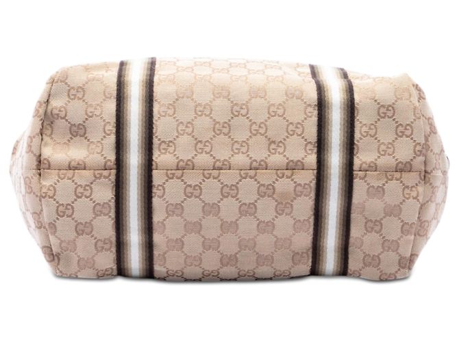 Gucci Jolicoeur Tote aus beigem GG Canvas - Ansicht 3