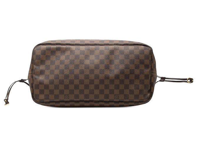 Louis Vuitton Marrone Damier Ebene Neverfull GM - vista 3