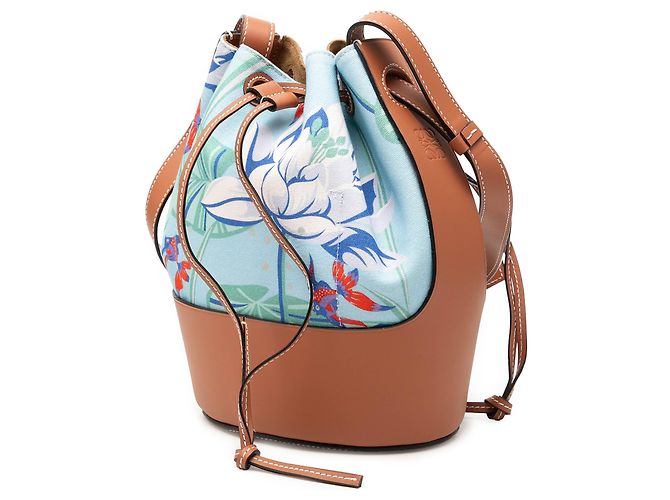 Borsa a secchiello LOEWE Blue Paulas Ibiza Small Canvas Balloon Blu chiaro - vista 2