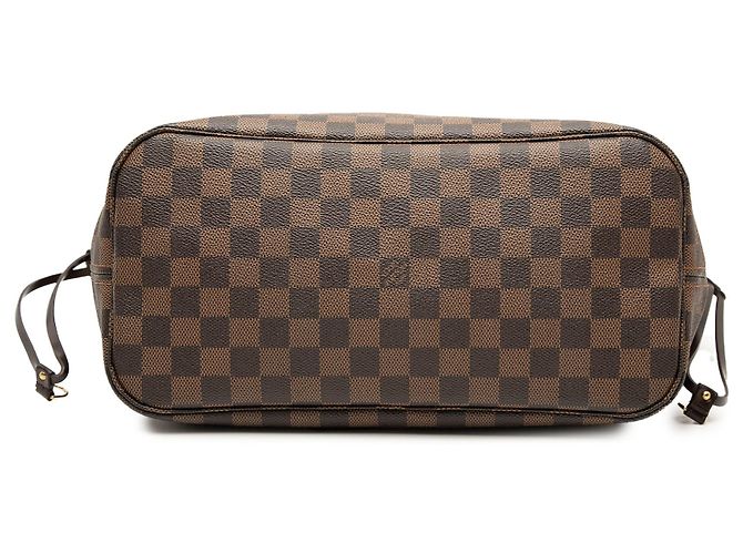 Louis Vuitton Marrone Damier Ebene Neverfull MM - vista 3