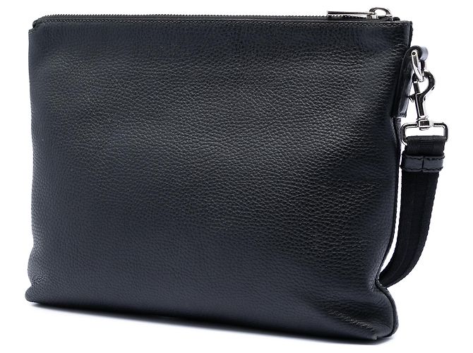 Gucci Clutch aus schwarzem Leder - Ansicht 2