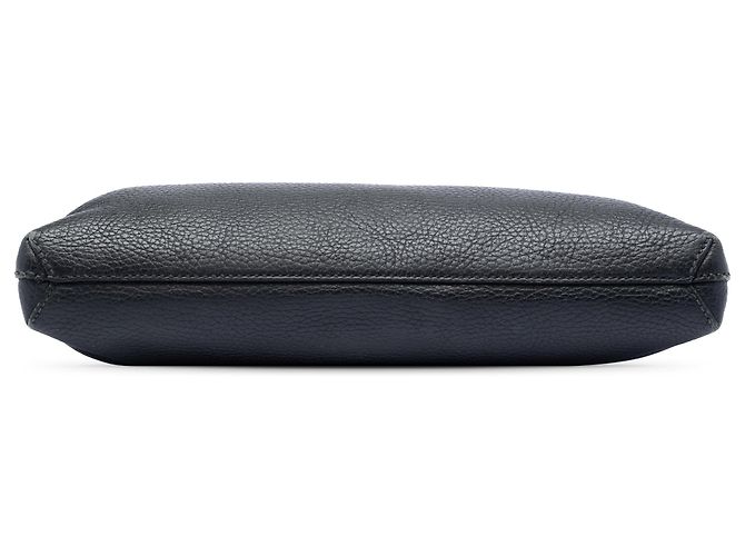 Gucci Clutch aus schwarzem Leder - Ansicht 3
