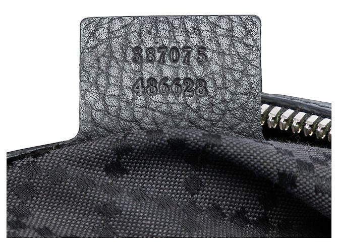 Gucci Clutch aus schwarzem Leder - Ansicht 6