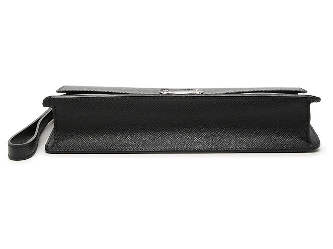 Clutch Louis Vuitton Black Taiga Belaia Nero - vista 3