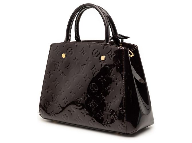 Louis Vuitton Purple Monogram Vernis Montaigne BB Porpora - vista 2