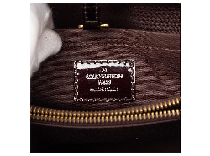 Louis Vuitton Purple Monogram Vernis Montaigne BB Porpora - vista 5