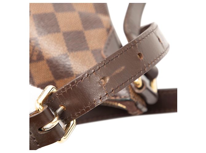 Louis Vuitton Marrone Damier Ebene Bloomsbury PM - vista 7