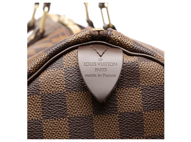 Louis Vuitton Marrone Damier Ebene Keepall 50 - vista 5