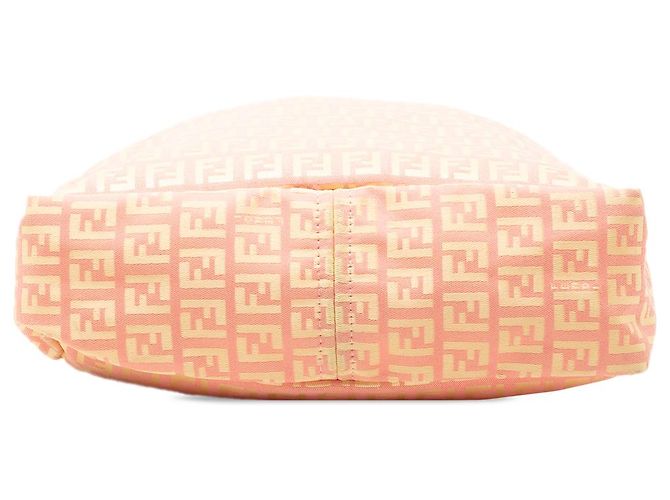 Fendi Pink Zucchino Canvas Vertikaler Tote - Ansicht 3