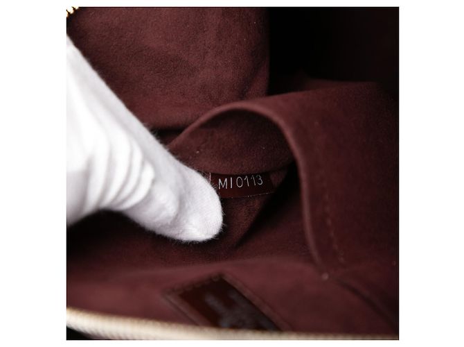 Louis Vuitton Alma GM in pelle Epi rossa Rosso - vista 6