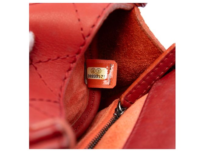 Chanel Red Paris Dallas Goatskin Wild Stitch Flap - view 6