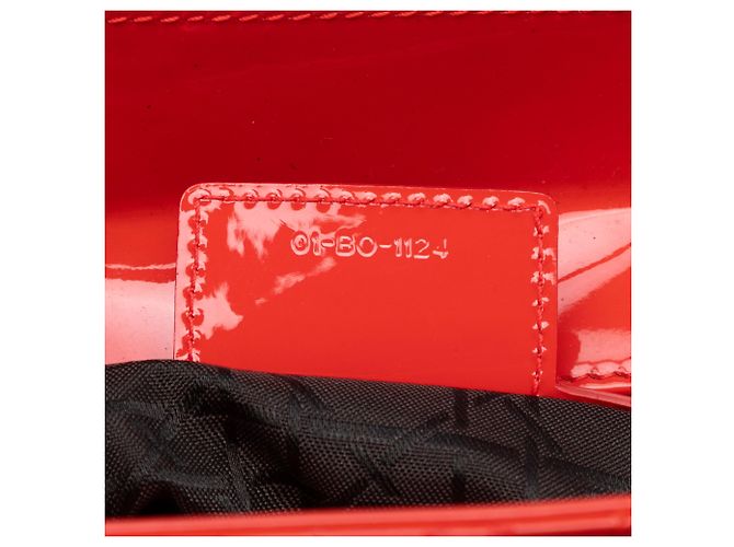 Lady Dior Cannage in vernice Arancione Medium - vista 6
