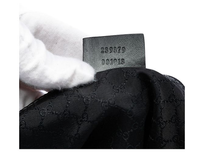 Borsa a Spalla Gucci Silver Metallic Guccissima Argento - vista 6