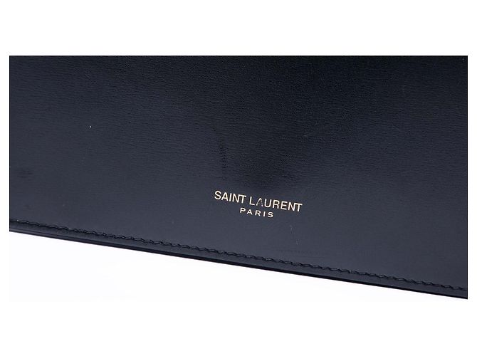 Borsa a tracolla Saint Laurent in pelle nera Nero - vista 5