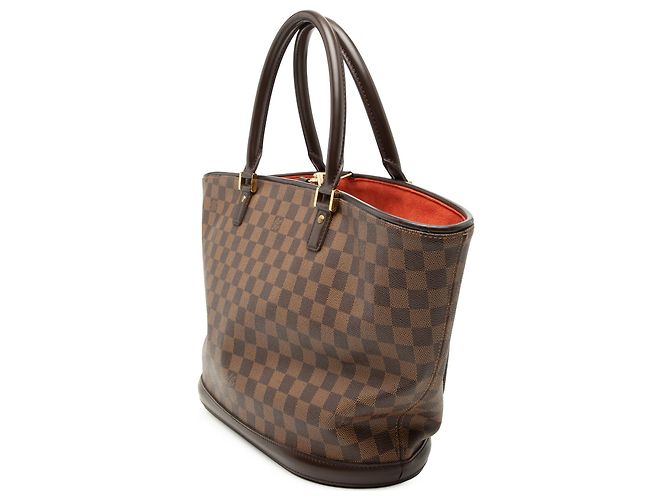 Louis Vuitton Marrone Damier Ebene Manosque GM - vista 2