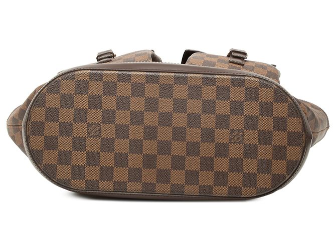 Louis Vuitton Marrone Damier Ebene Manosque GM - vista 3