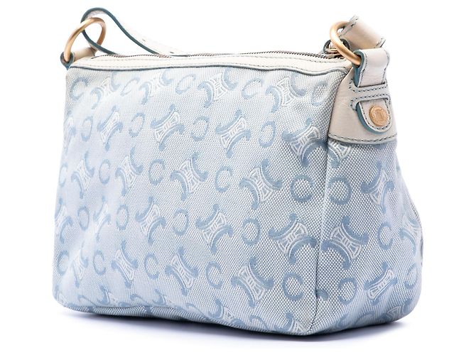 Céline Celine Blue C Macadam Canvas Crossbody Blu chiaro - vista 2