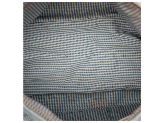 Céline Celine Blue C Macadam Canvas Crossbody Blu chiaro - vista 4
