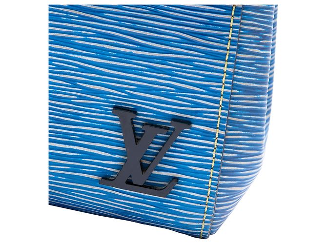 Louis Vuitton Cluny BB in Epi Denim blu - vista 5