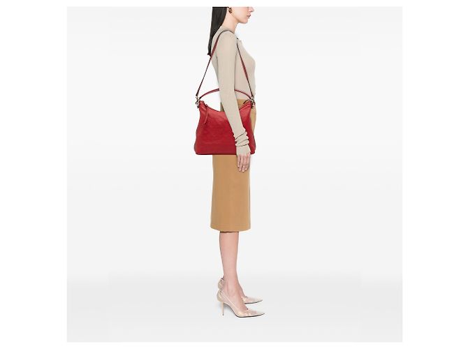 Borsa hobo Gucci Red Small Guccissima Miss GG Rosso - vista 9