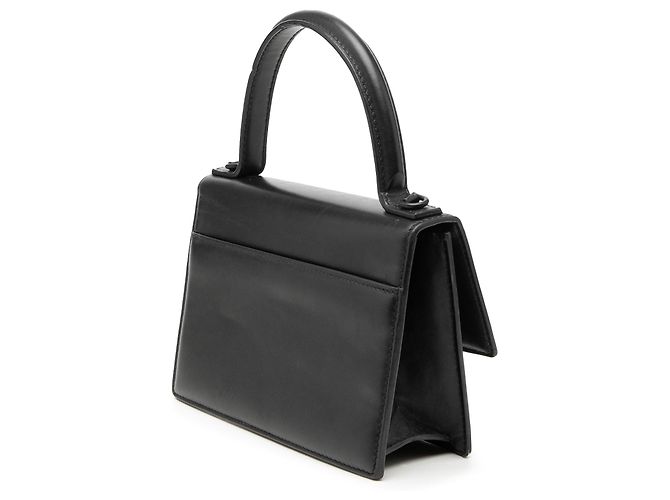 Borsa a mano Sharp in pelle nera Balenciaga XS Nero - vista 2