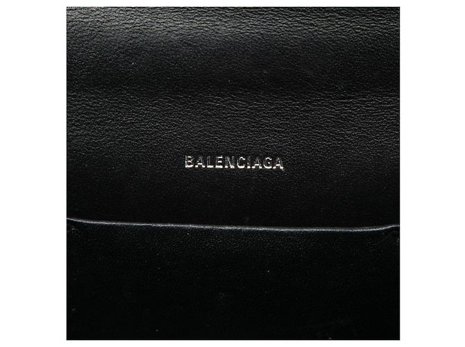 Borsa a mano Sharp in pelle nera Balenciaga XS Nero - vista 5