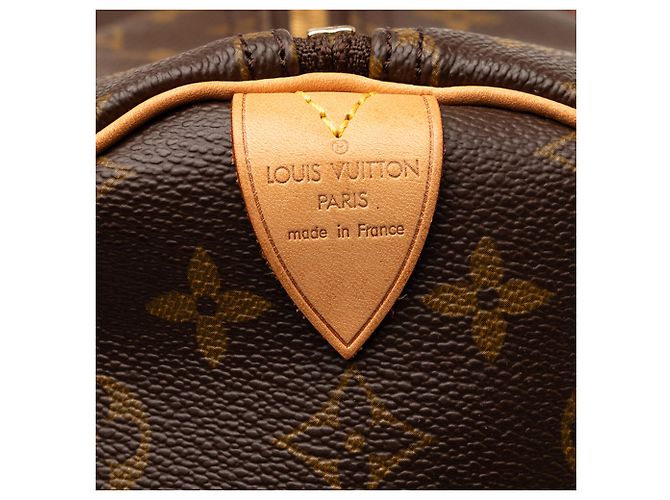 Louis Vuitton Marrone Monogram Keepall 55 - vista 5