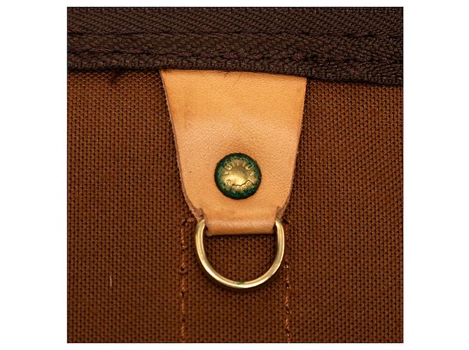 Louis Vuitton Marrone Monogram Keepall 55 - vista 7