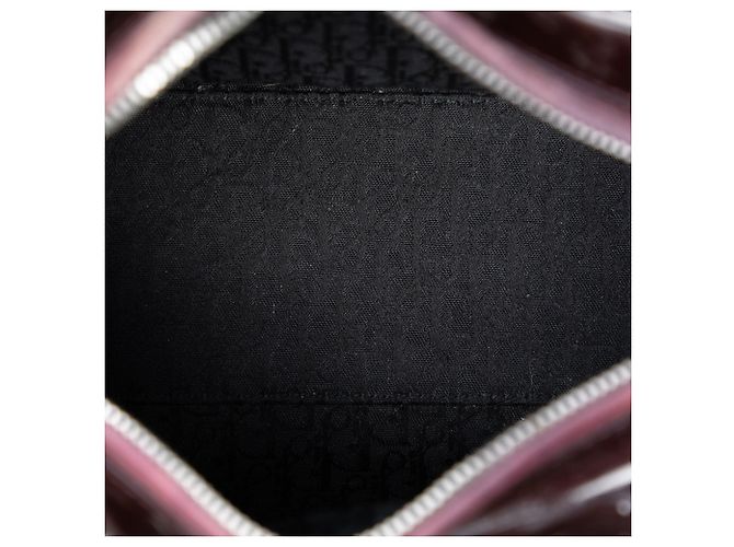 Lady Dior Cannage in vernice viola, misura Medium Porpora - vista 4