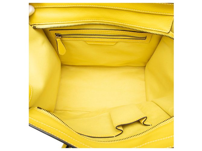 Céline Celine Yellow Mini Kalbsleder Luggage Tote Gelb - Ansicht 4