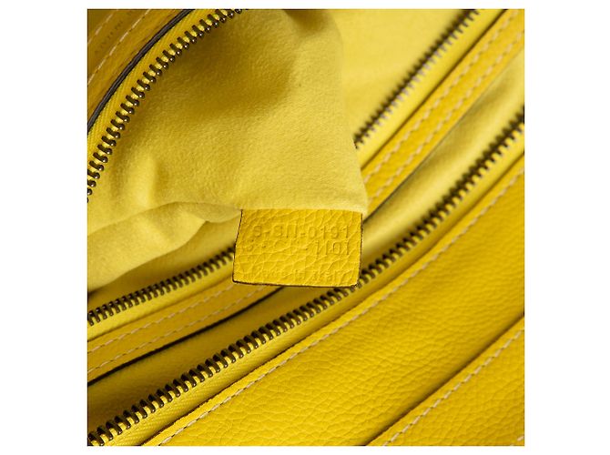 Céline Celine Yellow Mini Kalbsleder Luggage Tote Gelb - Ansicht 6