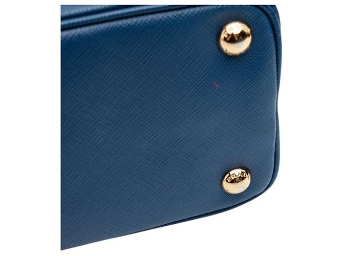 Sac à main Prada Blue Small Saffiano Lux Promenade Bleu - vue 7