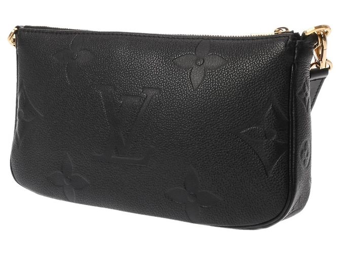 Louis Vuitton Monogram Empreinte Multi Pochette Accessoires Noir Nero - vista 3