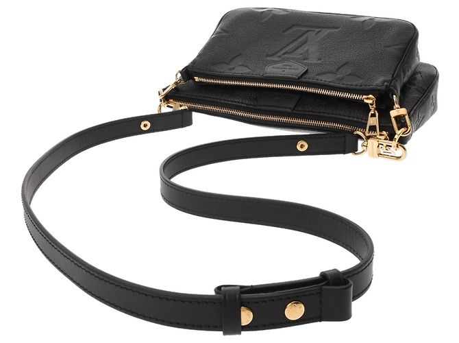 Louis Vuitton Monogram Empreinte Multi Pochette Accessoires Noir Nero - vista 4