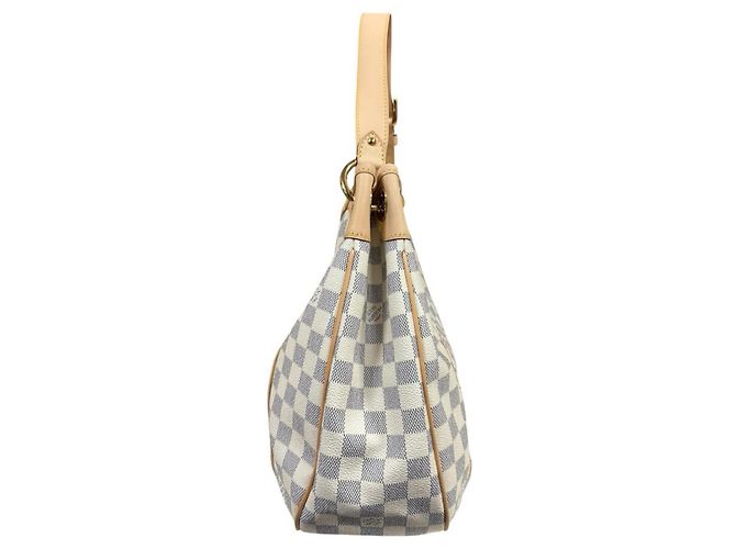 Borsa a tracolla Louis Vuitton Galliera PM Damier Azur Bianco - vista 5