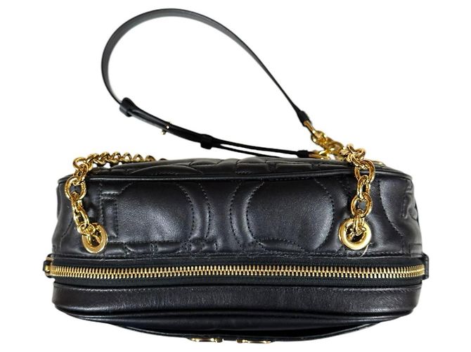 Borsa a tracolla Salvatore Ferragamo Gancini Nero - vista 12