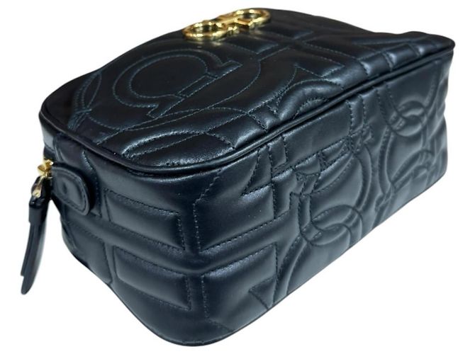 Borsa a tracolla Salvatore Ferragamo Gancini Nero - vista 6
